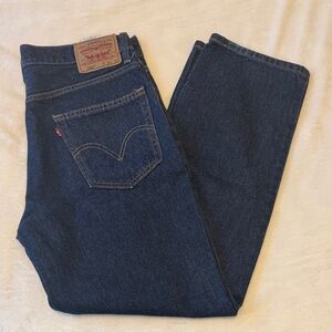 Levi's 550 Relaxed Fit Deep Indigo Straight Jeans